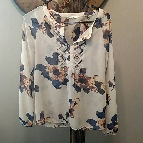 Pleione Tops - **Sale** Nordstroms Pleione Floral Blouse